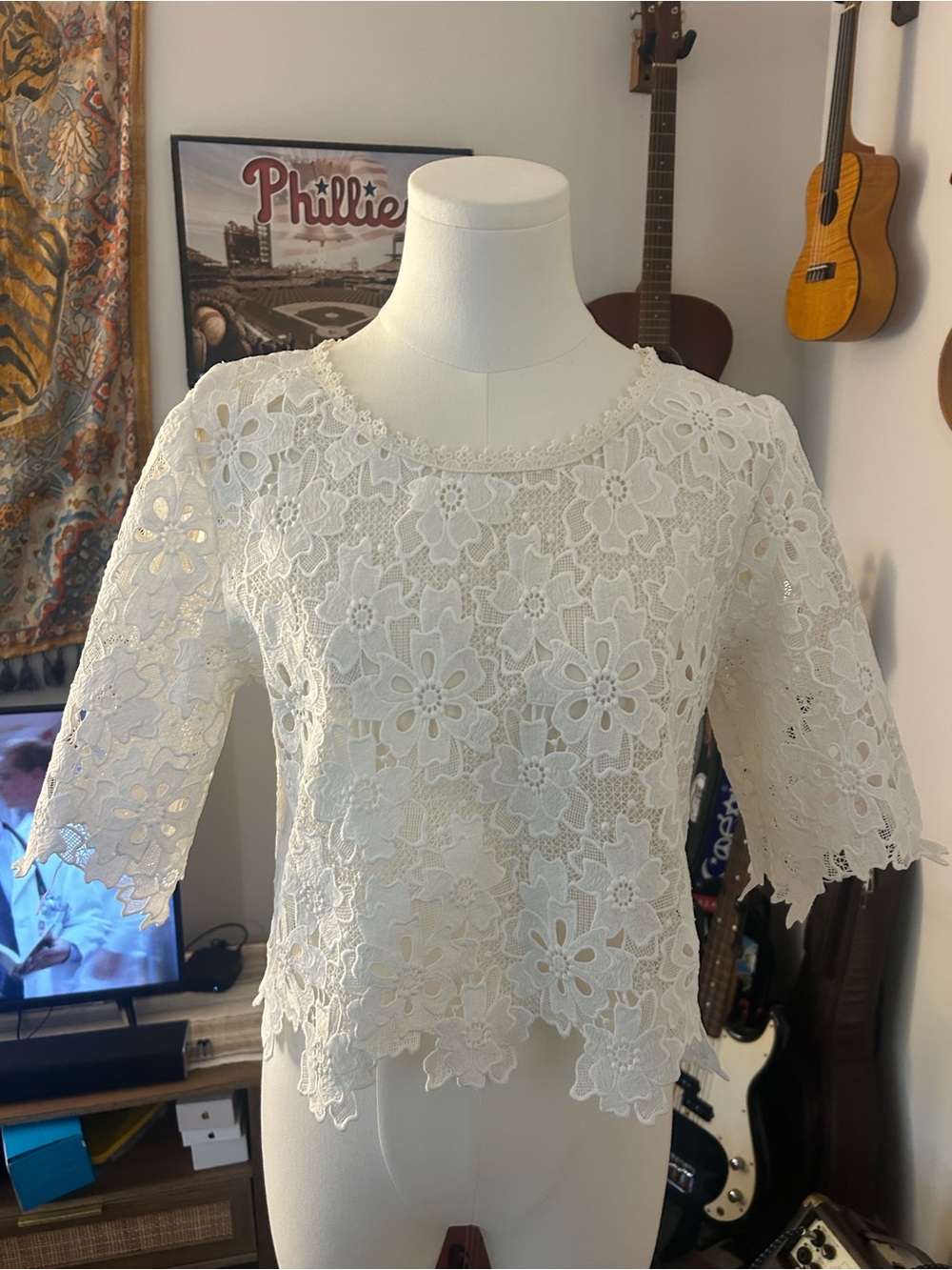 Garcia Floral Lace Women’s Top